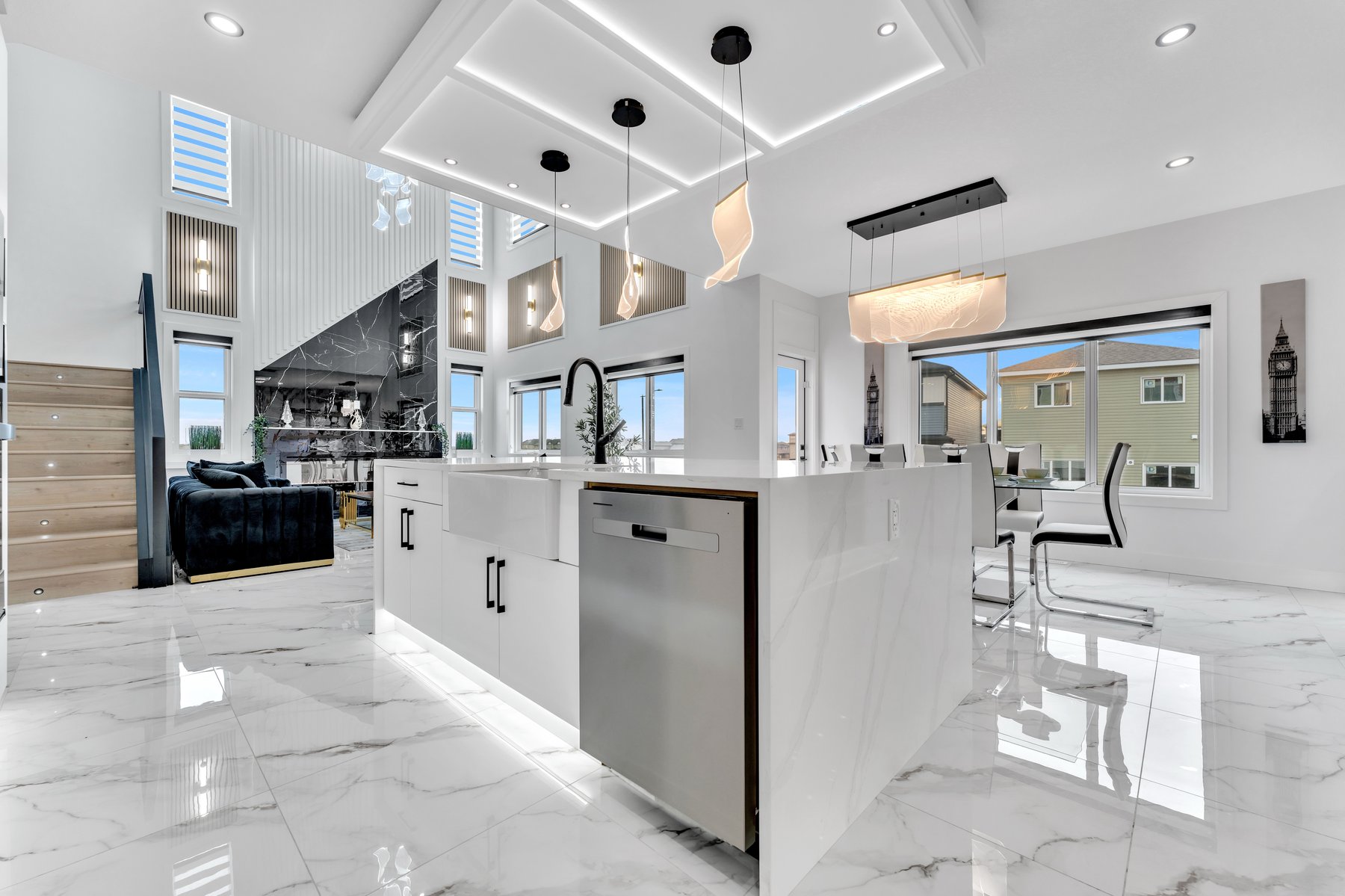 New Valley Homes kitchen island